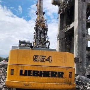 foto 28m/58t demoličák bagr Liebherr R954 rypadlo pás demoliční