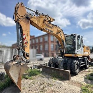 foto 23t bagr offset+nohy Liebherr A914 Litronic rypadlo